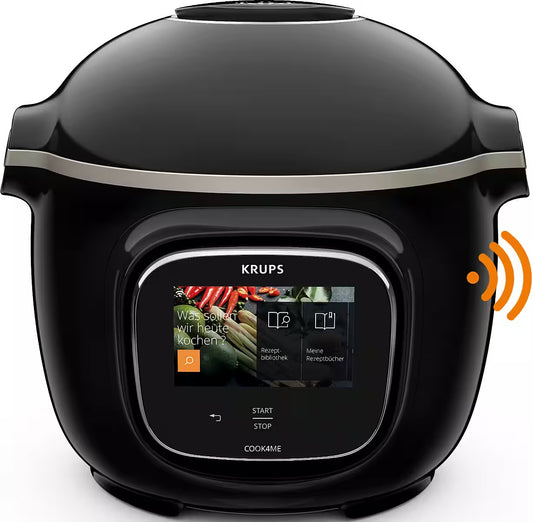 KRUPS
Multikocher CZ9128 Cook4Me Touch
elektr. Schnellkochtopf, WLAN-fähig, 250 Rezepte, 13 Gareinstellungen
