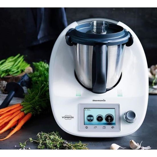 Thermomix® TM6 – Vorwerk Multifunktions-Kochroboter – 2,2 L – 1000 W – Integrierte Waage – Komplettes Zubehör – Rezepte inklusive