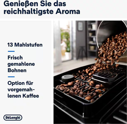 DE'LONGHI
Kaffeevollautomat Magnifica Start Milk ECAM220.80.SB - 5 Rezepte, perfekter Milchschaum