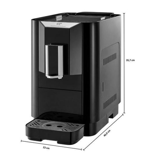Espressomühle - CONTINENTAL EDISON - CECFAUTOB - 19 Bar - 1450 W - Schwarz
