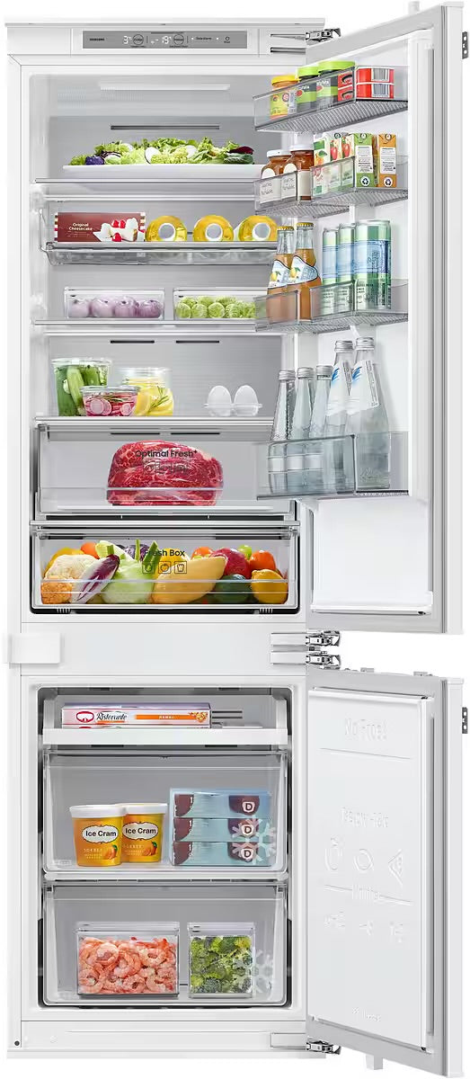 SAMSUNG
Einbaukühlgefrierkombination BRB8OF BRB80F26ACFO
Optimal Fresh+ - Langanhaltende Frische für Fleisch und Fisch