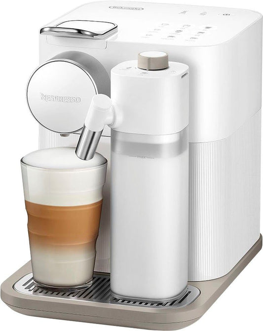 NESPRESSO Kapselmaschine EN640.W von DeLonghi, white inkl. Willkommenspaket mit 7 Kapseln