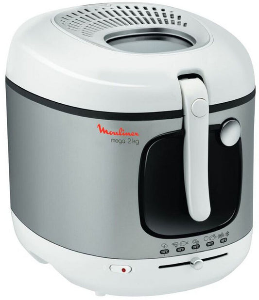 MOULINEX Fritteuse Mega, Kapazität 2 kg, für bis zu 8 Personen, Anti-Geruchs-Filter